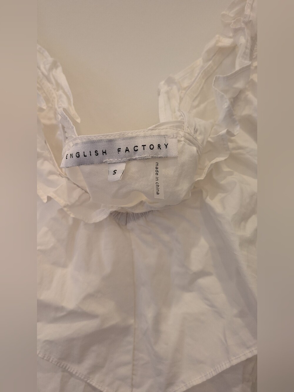 English Factory White Off-Shoulder Ruffle Blouse - Picture 2 of 4